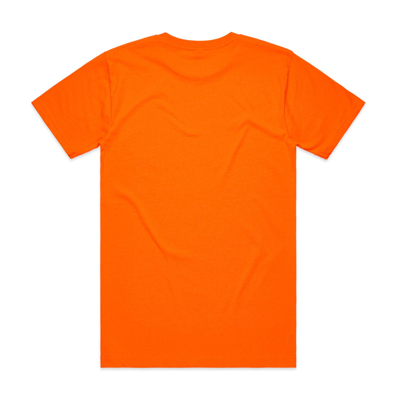 Block Safety Tee (5XL) Safety Orange - Back
