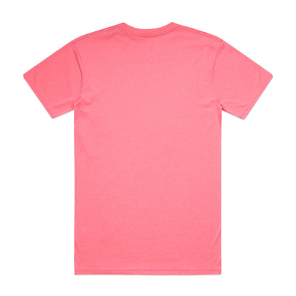 Block Safety Tee (5XL) Safety Pink - Back