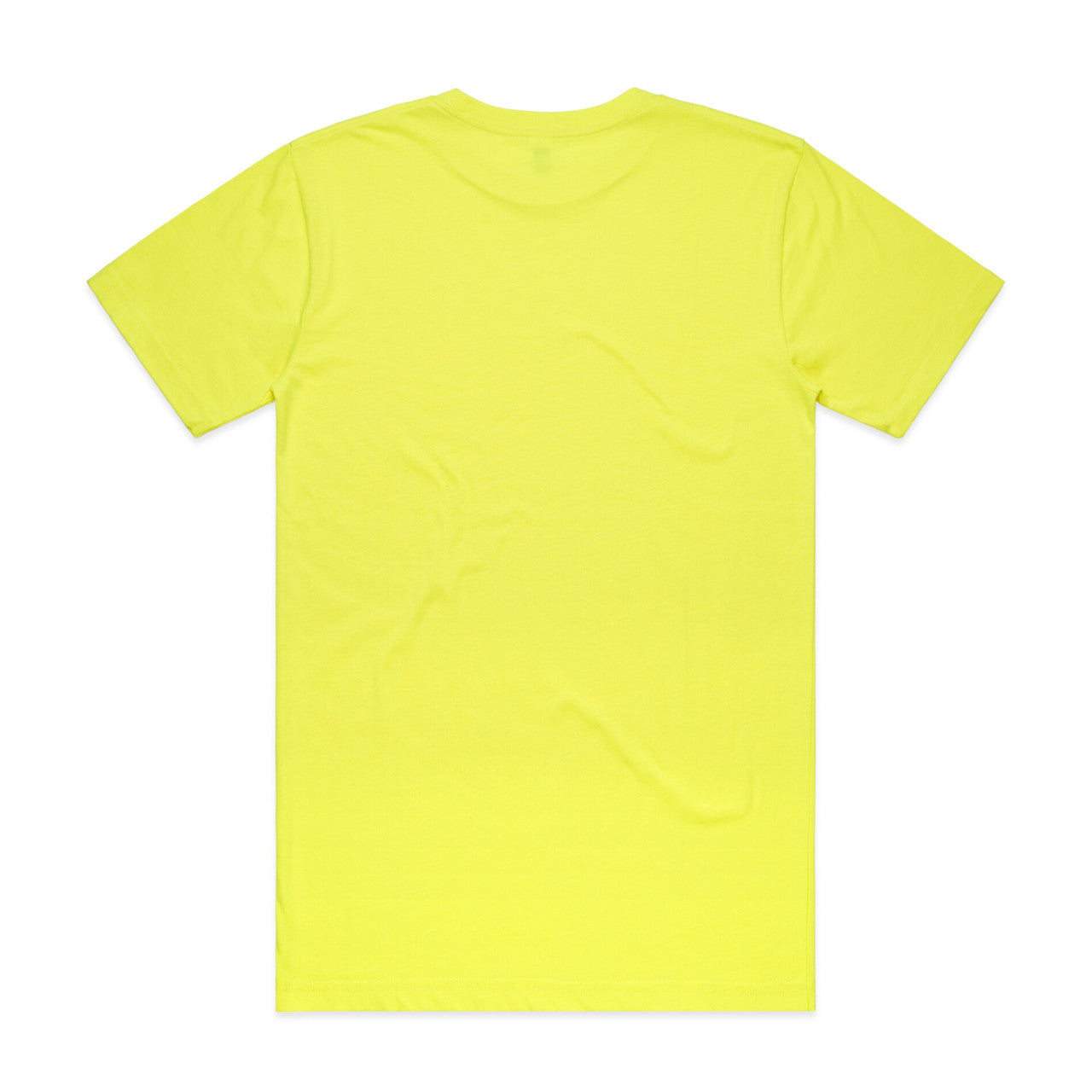 Block Safety Tee (5XL) Safety Yellow - Back