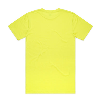Block Safety Tee (5XL) Safety Yellow - Back