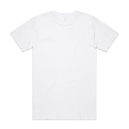 Block Tee (5XL) White - Back