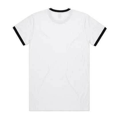 Staple Ringer Tee White/Black - Back