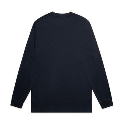 Block L/S Tee Navy - Back