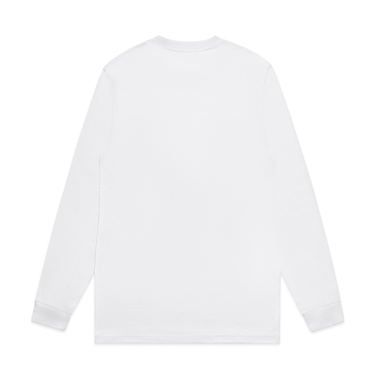 Block L/S Tee White - Back