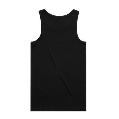 Organic Rib Singlet Black - Back