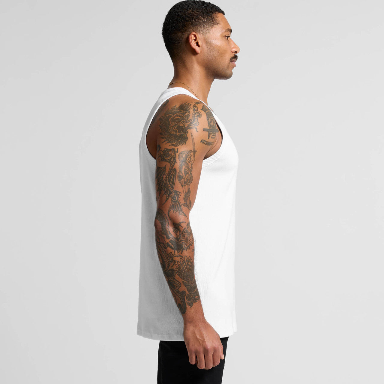 Organic Rib Singlet Side