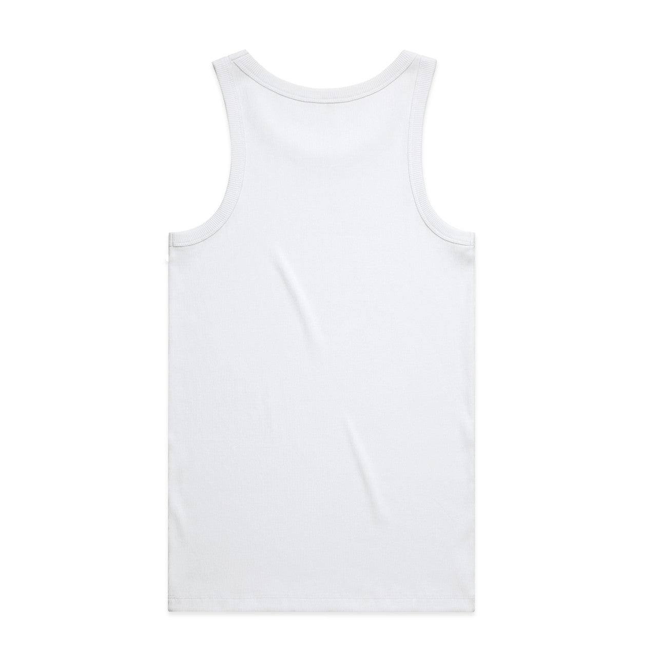 Organic Rib Singlet White - Back