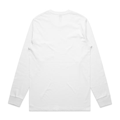 Classic L/S Tee (5XL) White - Back
