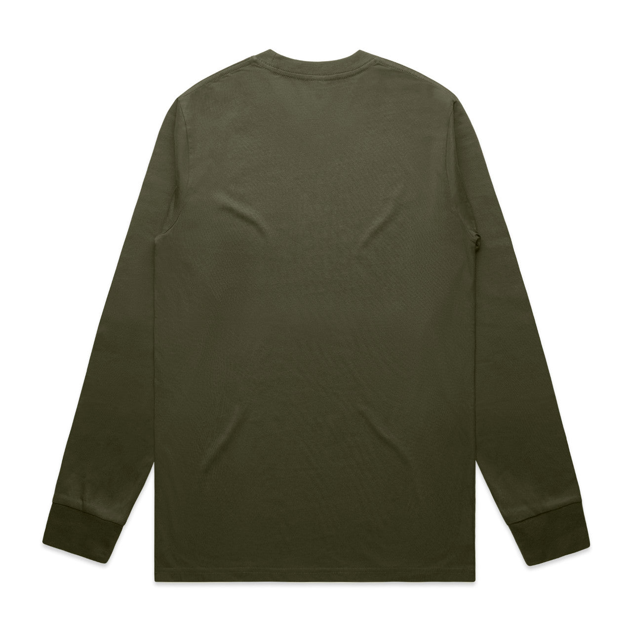 Classic L/S Tee (5XL) Army - Back