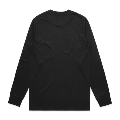 Classic L/S Tee (5XL) Black - Back