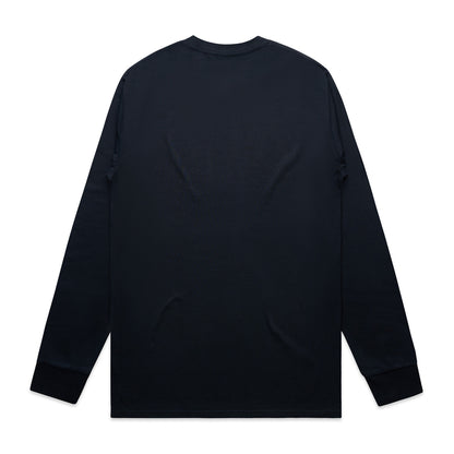 Classic L/S Tee (5XL) Navy - Back