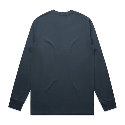 Classic L/S Tee (5XL) Petrol Blue - Back