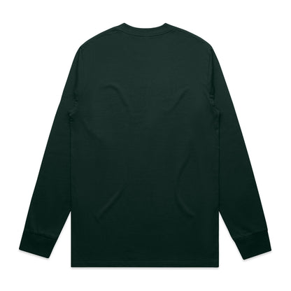 Classic L/S Tee (5XL) Pine Green - Back