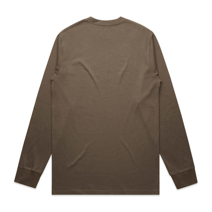 Classic L/S Tee (5XL) Walnut - Back