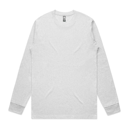 Classic L/S Tee (5XL) White Marle
