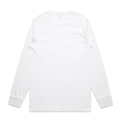Classic Pocket L/S Tee White - Back