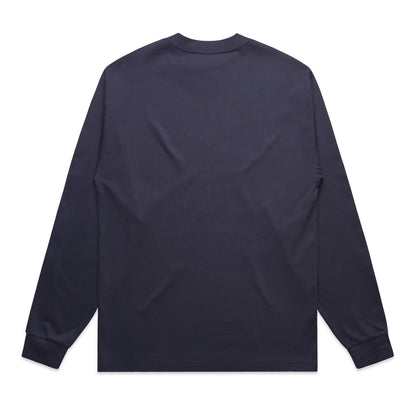 Heavy L/S Tee Midnight Blue - Back