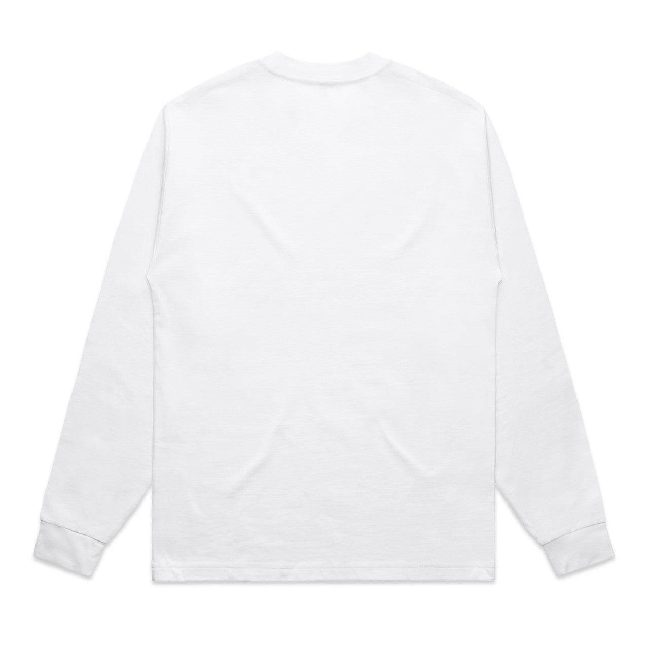 Heavy L/S Tee White - Back
