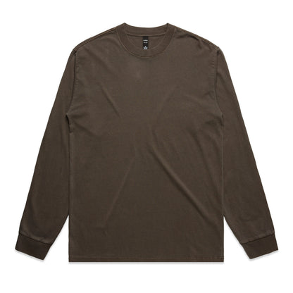 Heavy Faded L/S Tee Faded Brown