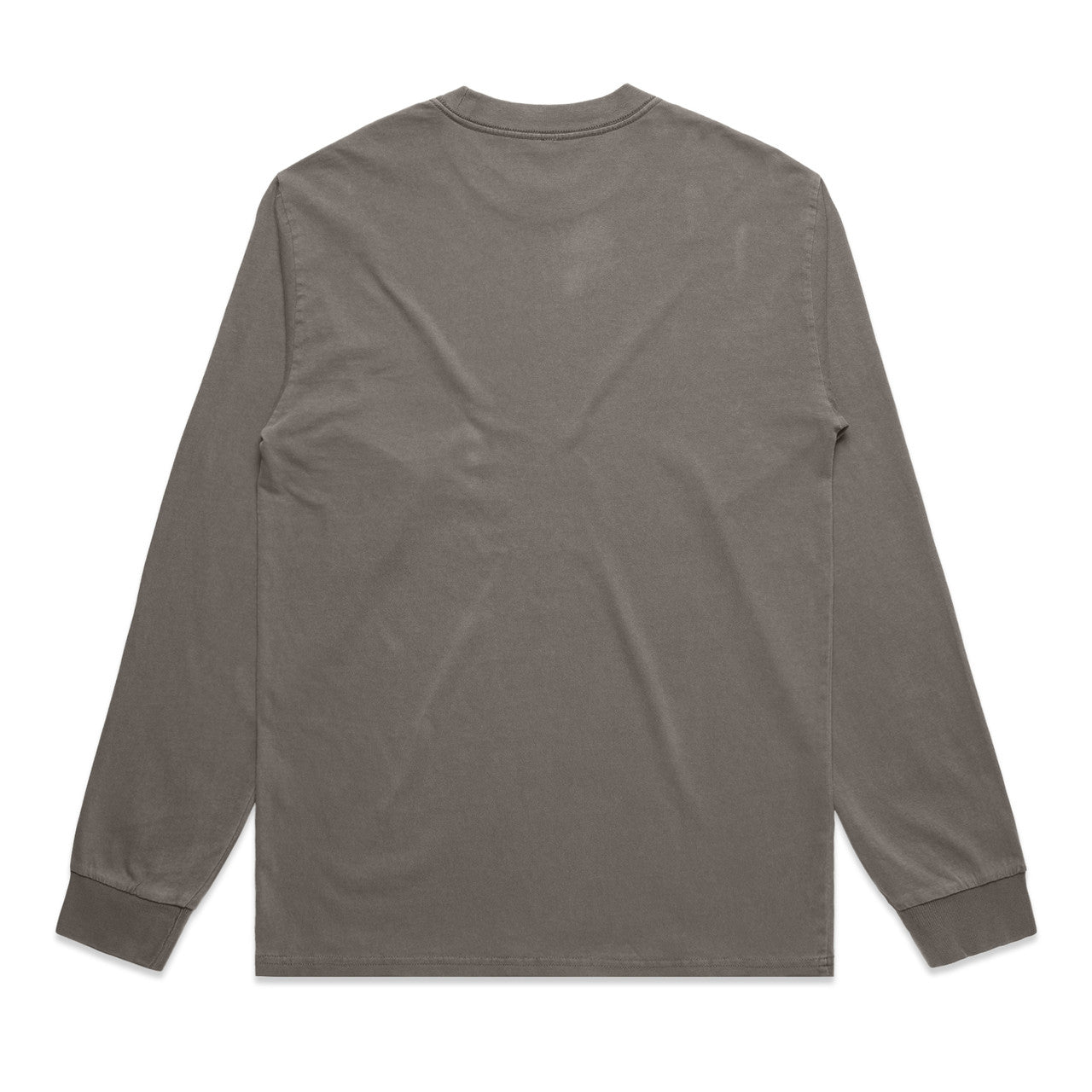 Heavy Faded L/S Tee Faded Grey - Back