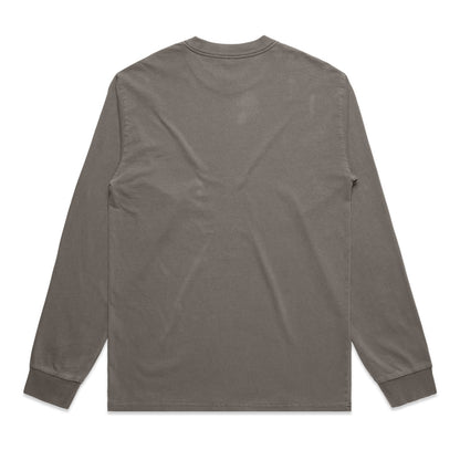 Heavy Faded L/S Tee Faded Grey - Back