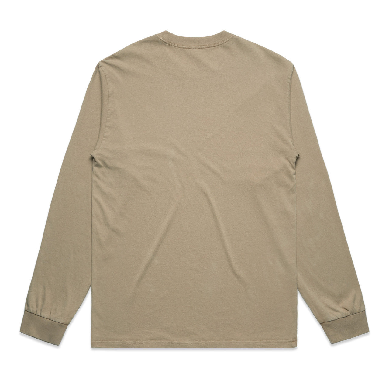 Heavy Faded L/S Tee Faded Khaki - Back