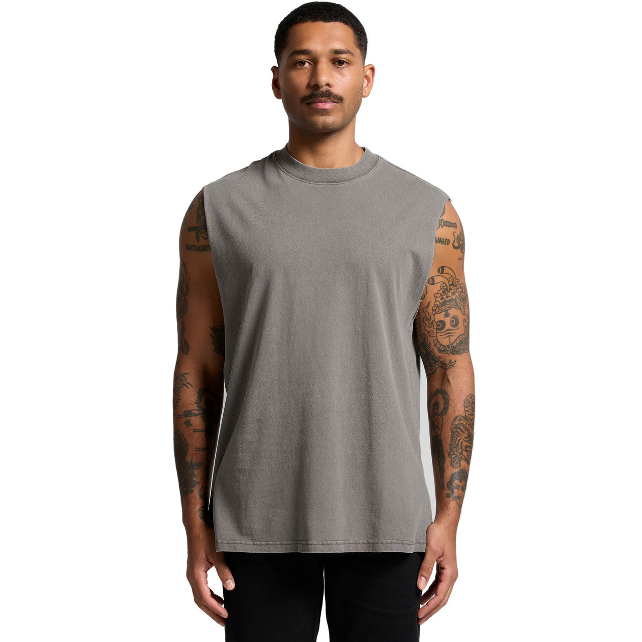 Heavy Faded Tank Front