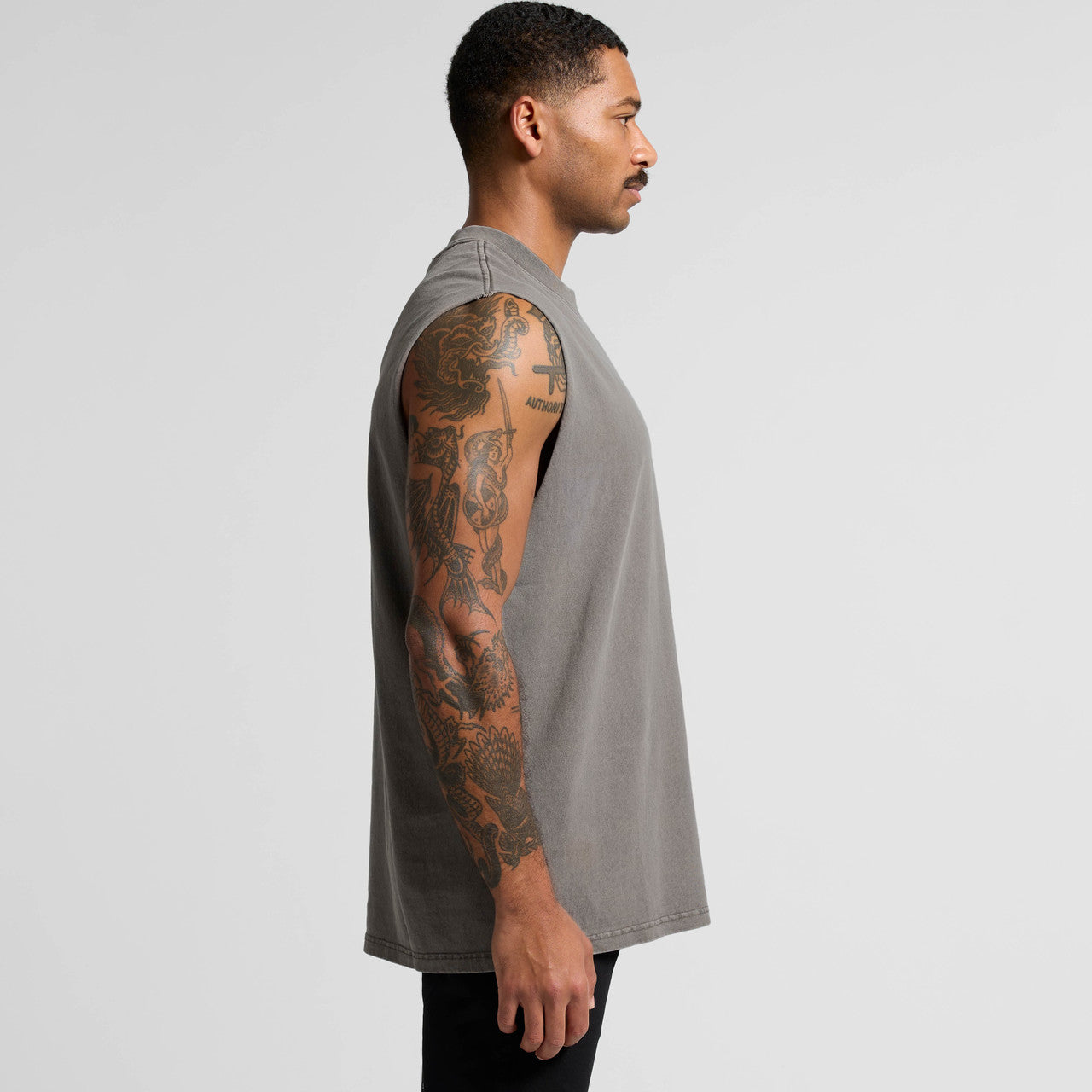 Heavy Faded Tank Side