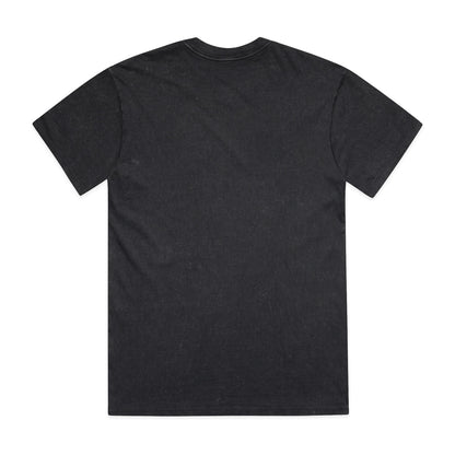 Stone Wash Heavy Tee Black Stone - Back
