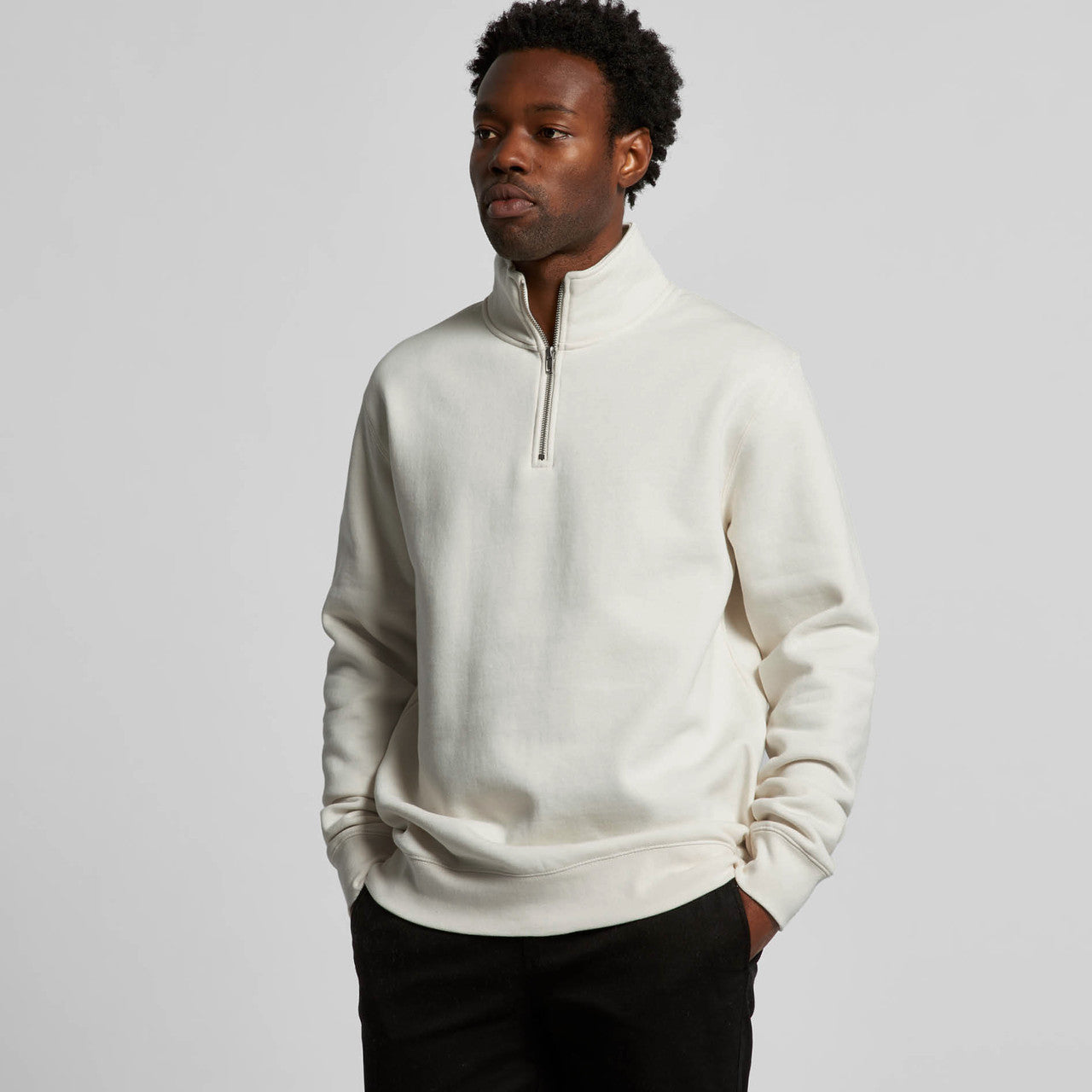 Stencil Half Zip Crew (5XL) Back