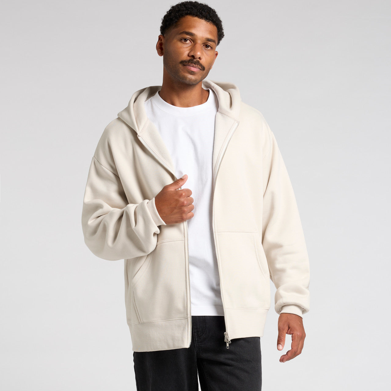 Heavy Zip Hood Back