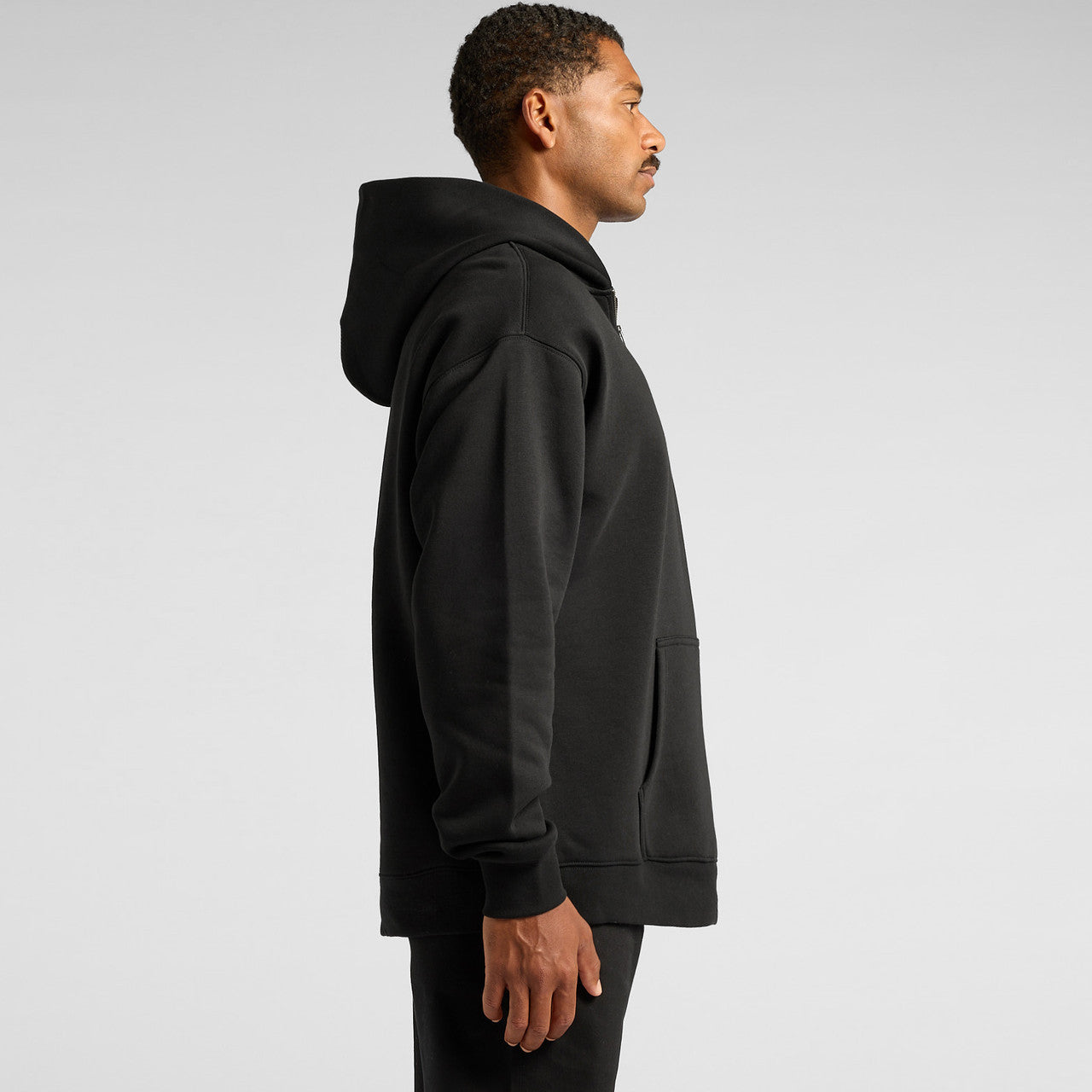 Relax Half Zip Hood Side