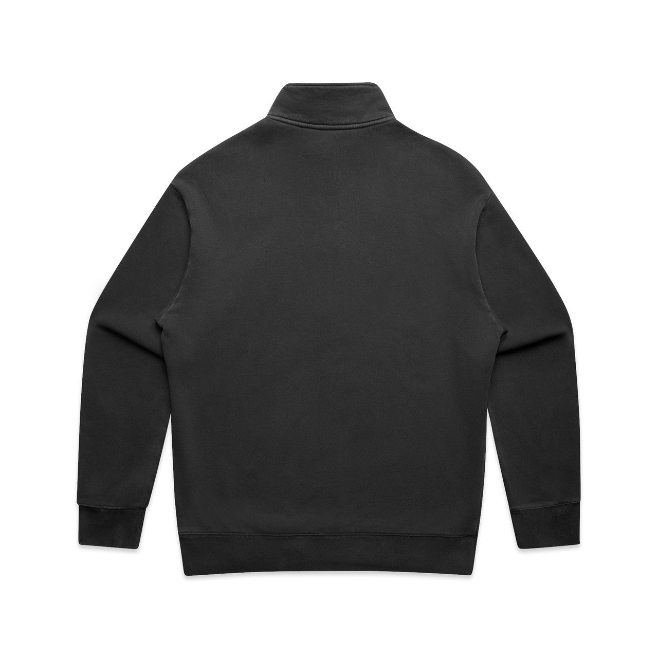 Relax Faded Half Zip Faded Black - Back