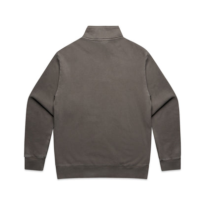 Relax Faded Half Zip Faded Grey - Back
