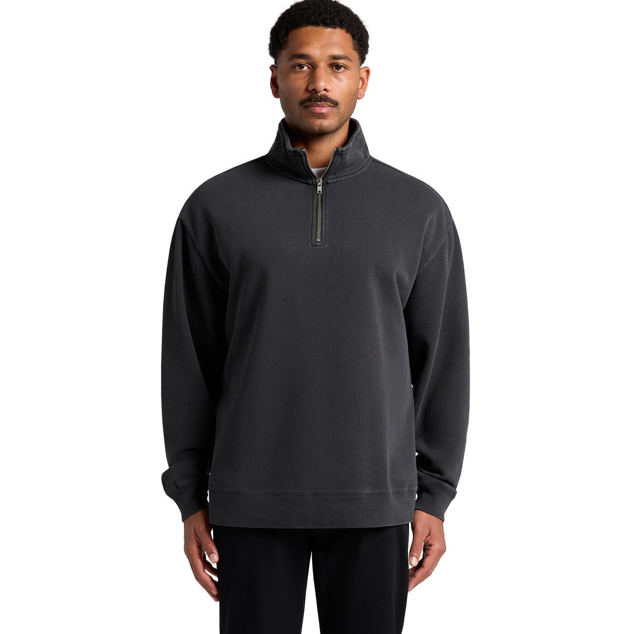 Relax Faded Half Zip Front
