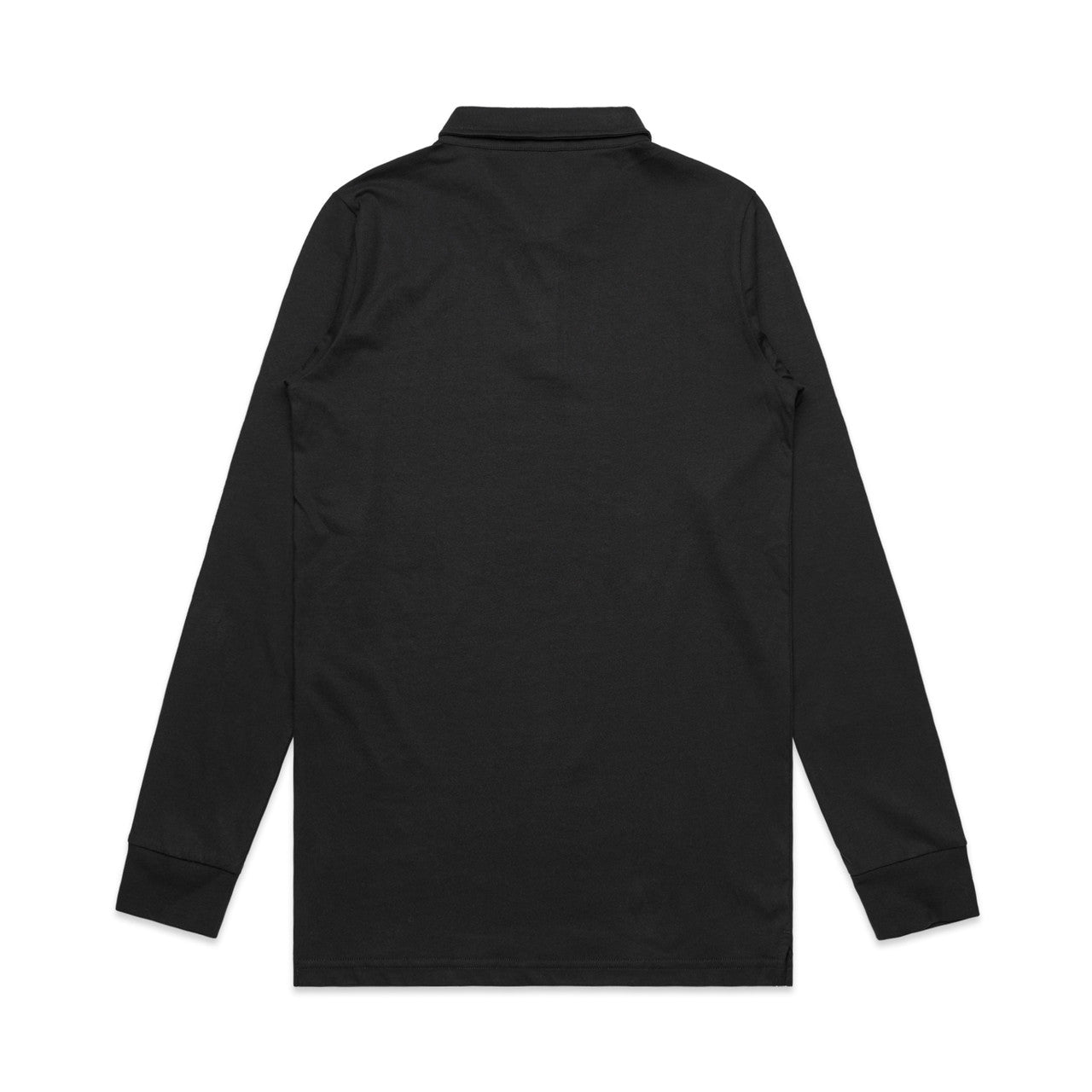 Chad L/S Polo Black - Back