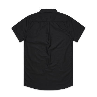 Oxford S/S Shirt Black - Back
