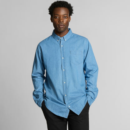 Blue Denim Shirt Back