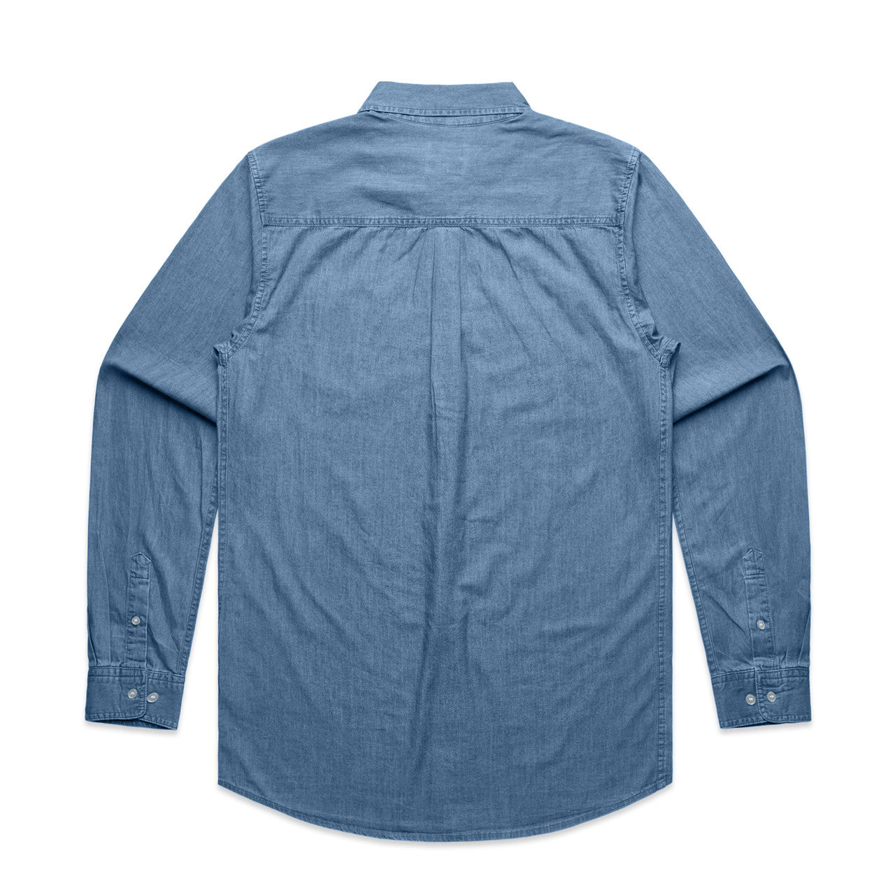 Blue Denim Shirt Denim Blue - Back