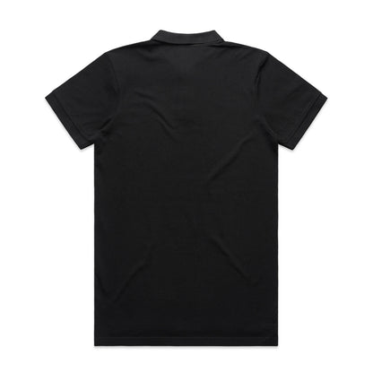 Pique Polo (5XL) Black - Back