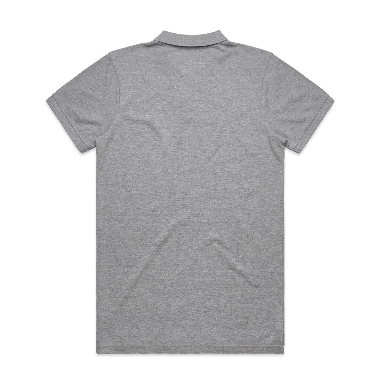Pique Polo (5XL) Grey Marle - Back