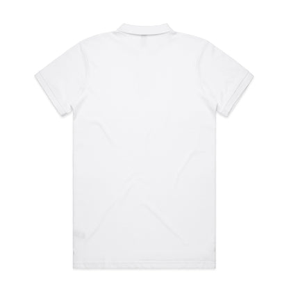 Pique Polo (5XL) White - Back