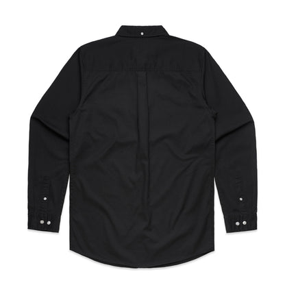 Denim Wash Shirt Black - Back