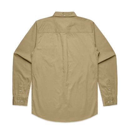 Denim Wash Shirt Khaki - Back