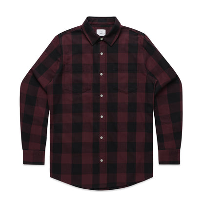 Check Shirt Black/Burgundy