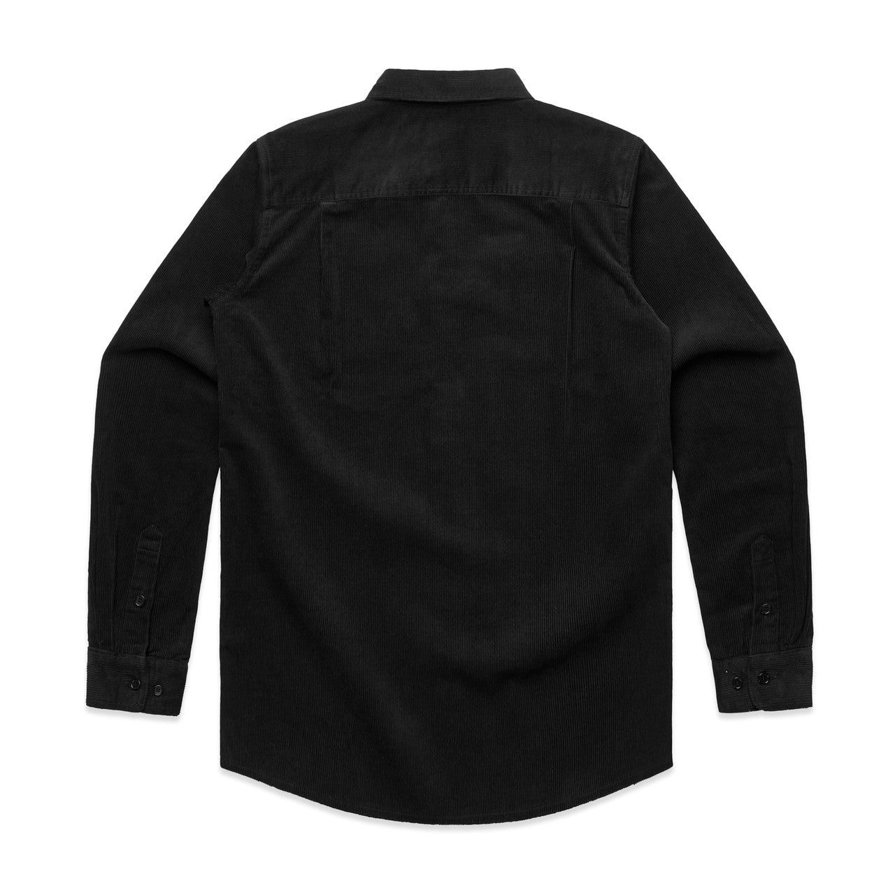 Cord Shirt Black - Back