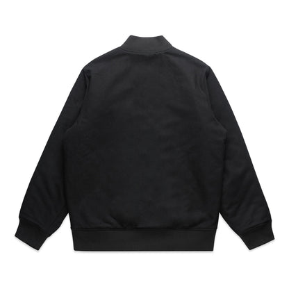 Felt Bomber Jacket Black - Back
