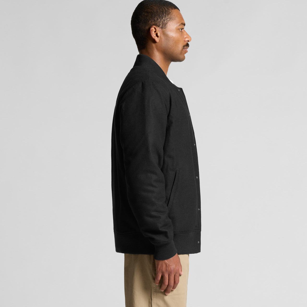 Felt Bomber Jacket Side