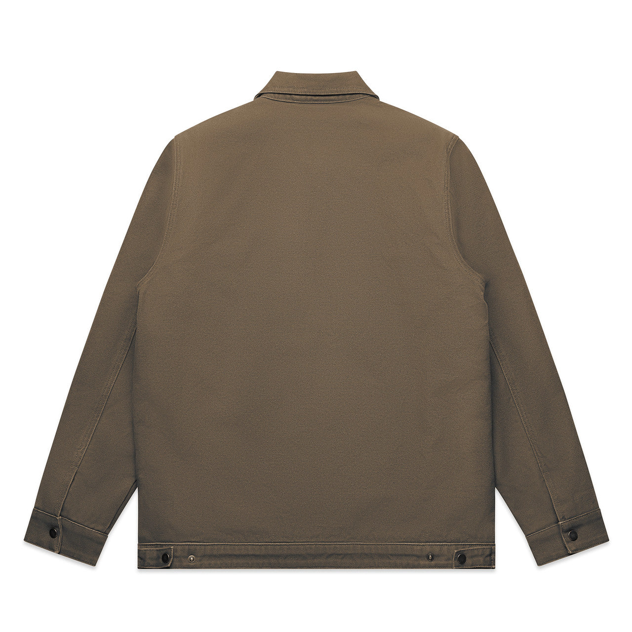 Canvas Heavy Jacket Walnut - Back