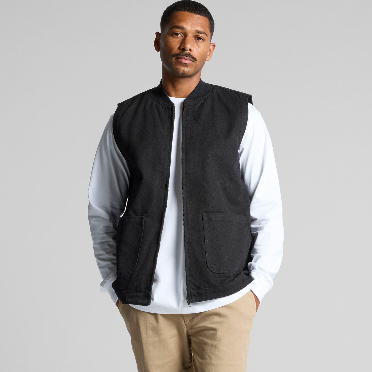 Canvas Heavy Vest Back